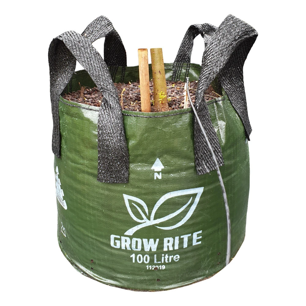 XHD Woven Plastic Plant Bag With 4 Handles, 100L 1 XHD Woven Plastic Plant Bag With 4 Handles, 100L
