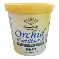 Yellow Orchid A Fertiliser -Garden Bliss Campbells Yellow Orchid A Fertiliser 11 13 16 500g 08583.1649645181