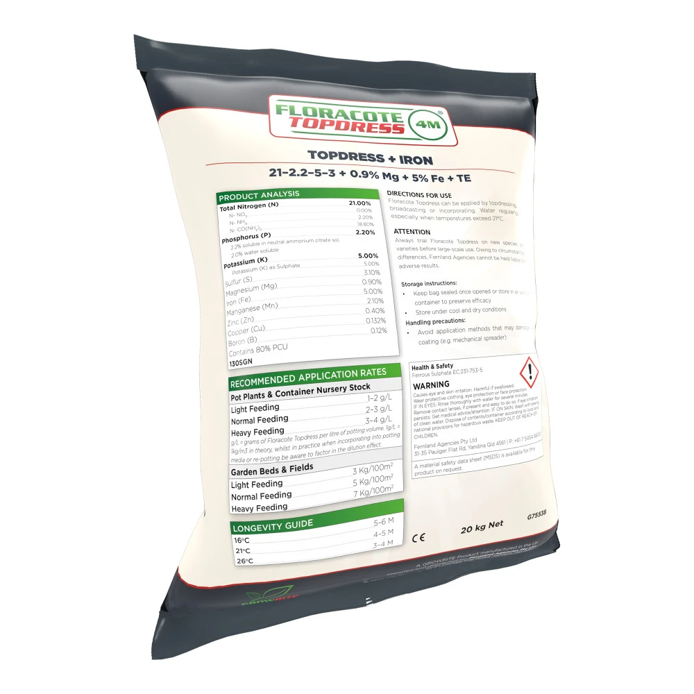 Topdress + Iron 1 Topdress + Iron