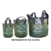 XHD Woven Plastic Plant Bag With 2 Handles, 35L
