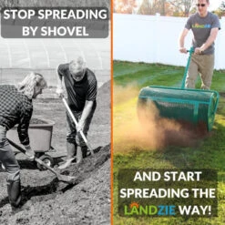 Topdress, Compost & Peat Moss Spreader -Garden Bliss Landzie 24 inch Spreader feature 01 800x800 2 14096.1681882060