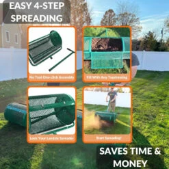 Topdress, Compost & Peat Moss Spreader -Garden Bliss Landzie 24 inch Spreader feature 06 800x800 2 07032.1681882060