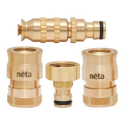 12mm ¾ EZ Brass Hose Set
